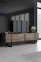 Hanah Home Conjunto Muebles Salón Nogal Negro - Consola 160cm, Soporte TV 180cm, Mesa Centro 90cm